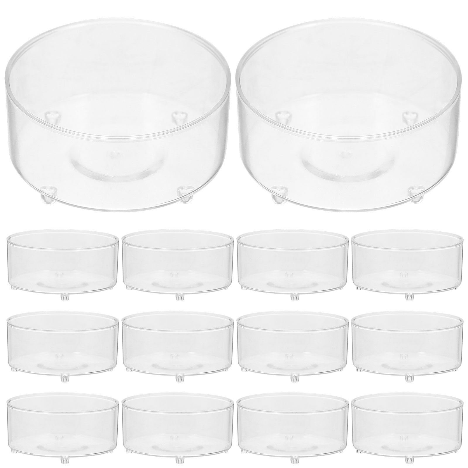 Event Suppliers - 50 Stück Plastikbecher für Teelichter, durchsichtige,