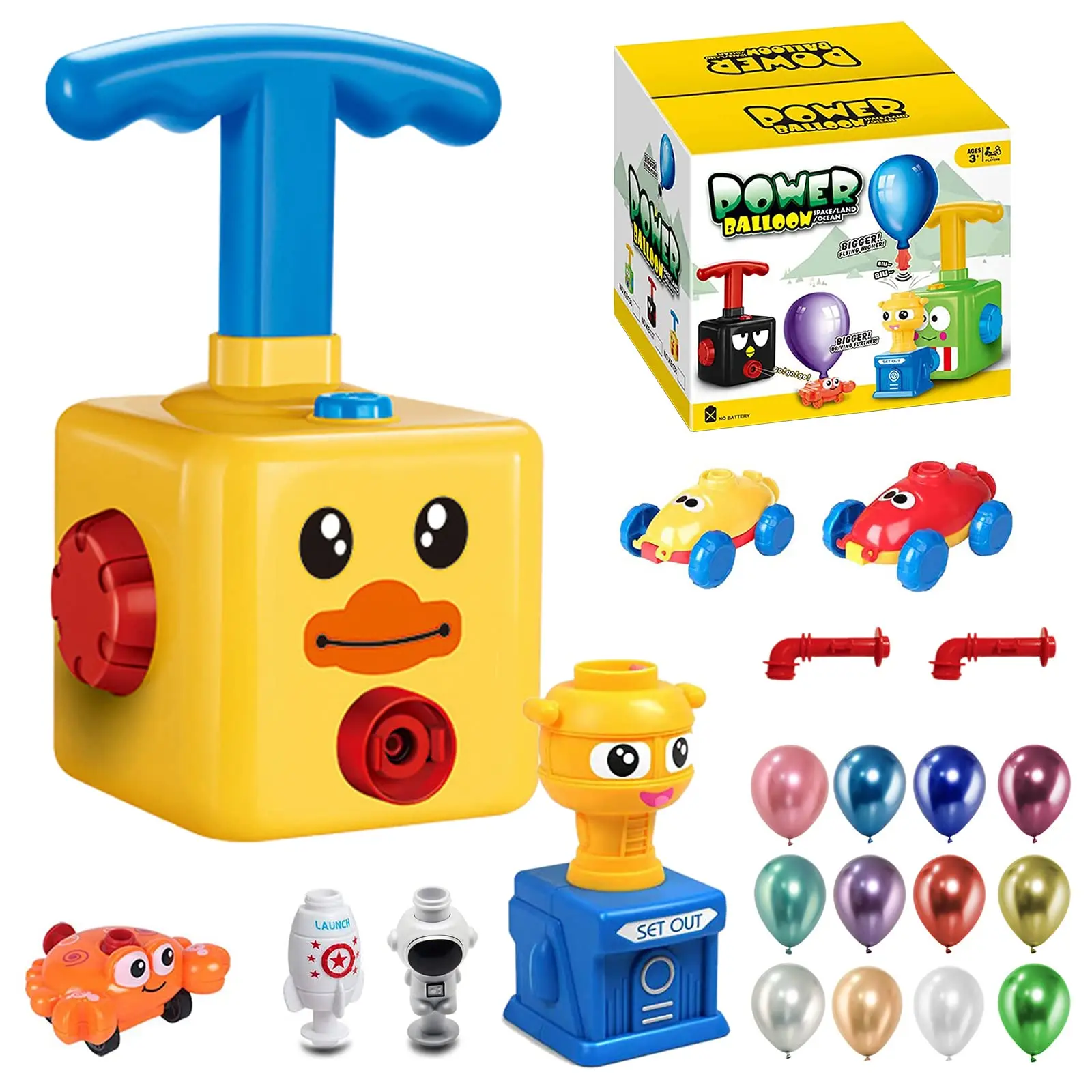 Balloon Pump Hand - Ballon werfer Kinder auto Spielzeug mit
