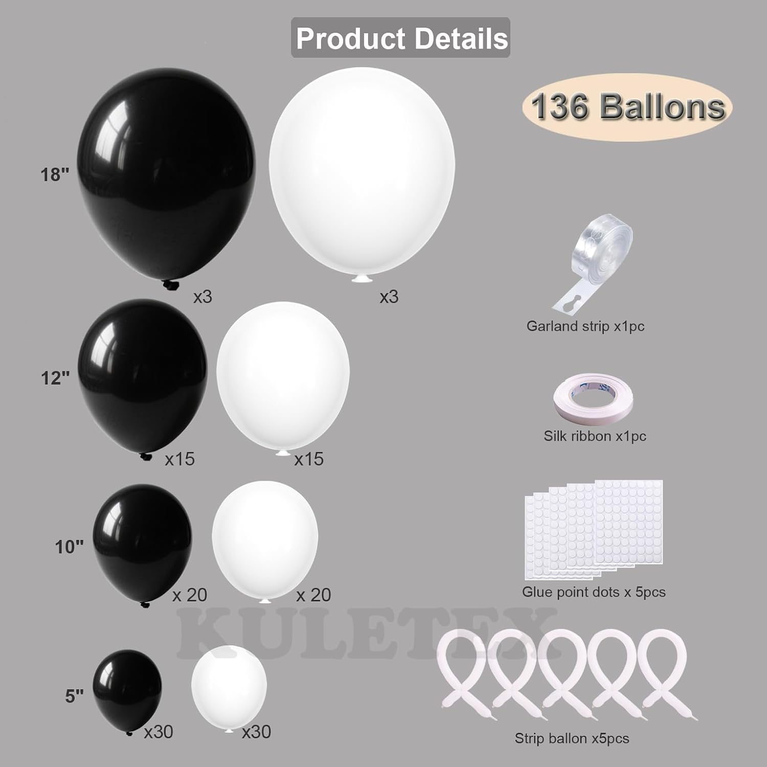 136-teiliges Set für einen Bal – Event Launch Party Bewertung und Preis